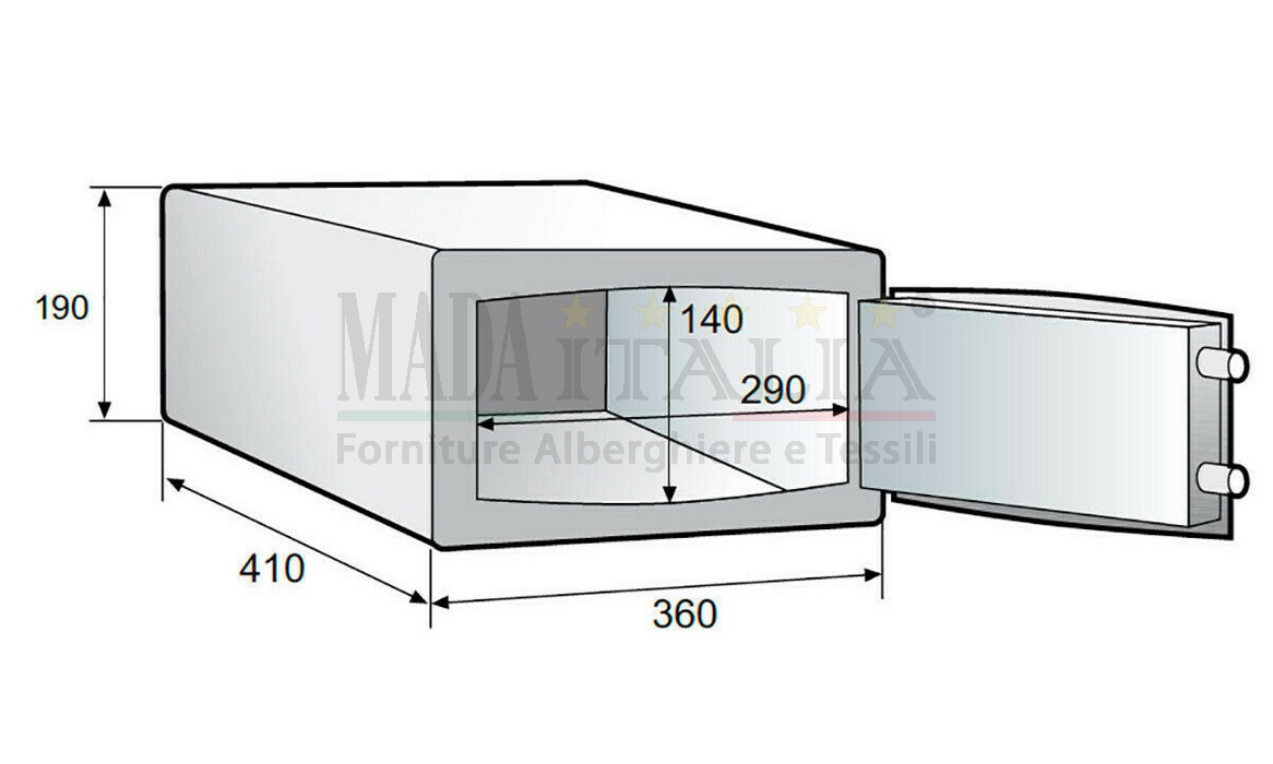 Vendita Cassaforte Camera Digitale 19 Litri Misure Vendita Cassaforte Camera Digitale 19 Litri Misure