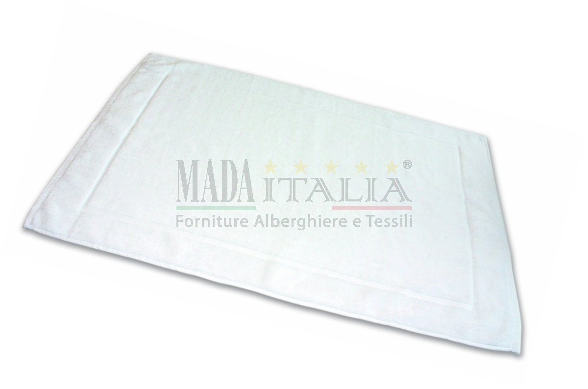 TAPPETINO SCENDIDOCCIA SPUGNA CORNICE RIGA 600gr/mq BIANCO - immagine 2