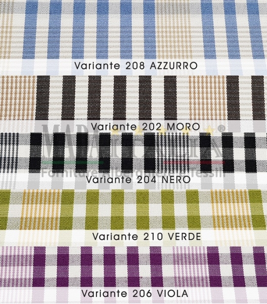 Vendita Tessuto a Metraggio Antimacchia Teflon Tartan Colori