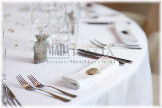 COPRIMACCHIA FASCIA RASO BIANCO 110x110cm. - immagine 3