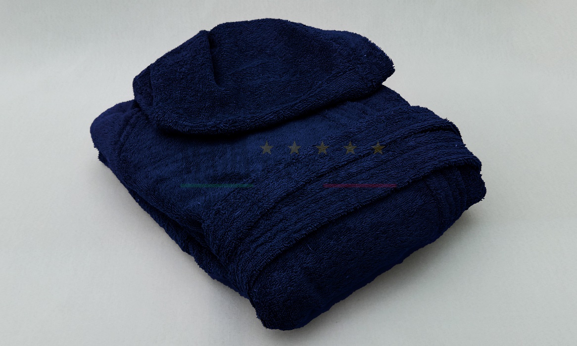 Vendita Accappatoio Cappuccio Blu Notte Spugna Centri Estetici Vendita Accappatoio Cappuccio Blu Notte Spugna Centri Estetici