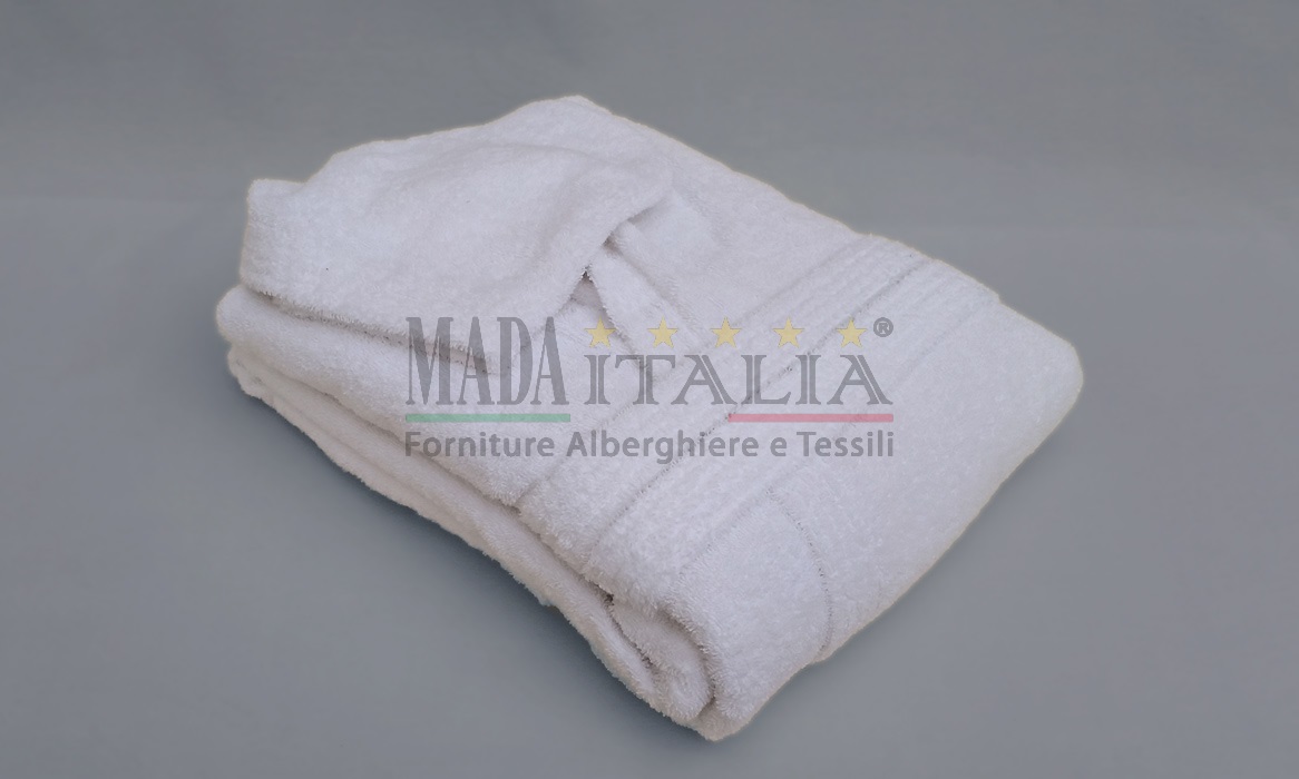 Vendita Accappatoio Spugna Bianco Con Cappuccio Adriatico