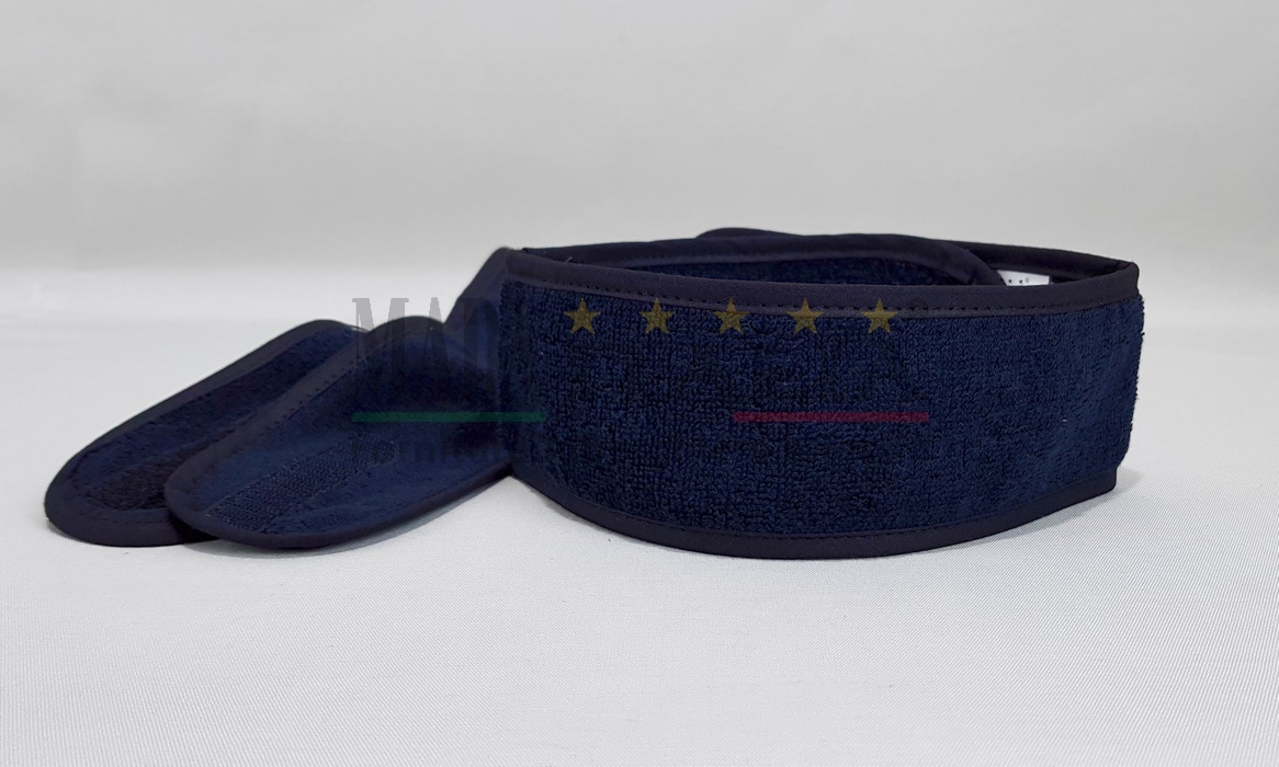 Vendita Fascia Capelli Spugna Blu Notte Velcro Vendita Fascia Capelli Spugna Blu Notte Velcro