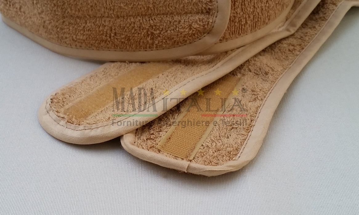 Vendita Fascia Per Capelli Spugna Centro Benessere Cammello dettaglio