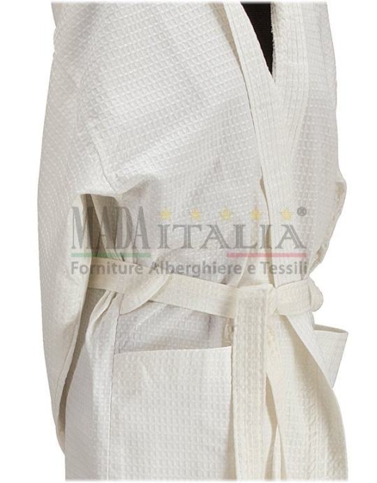 ACCAPPATOIO KIMONO O CAPPUCCIO NIDO D'APE - immagine 2