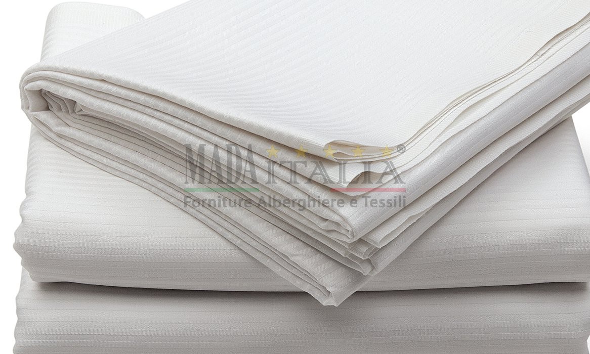 COMPLETO LETTO SINGOLO COTONE PERCALLE MILLERIGHE - immagine 2