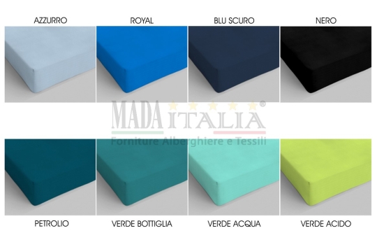 LENZUOLA SOTTO CON ANGOLI MATRIMONIALE "COLOR" SFUSO - immagine 4