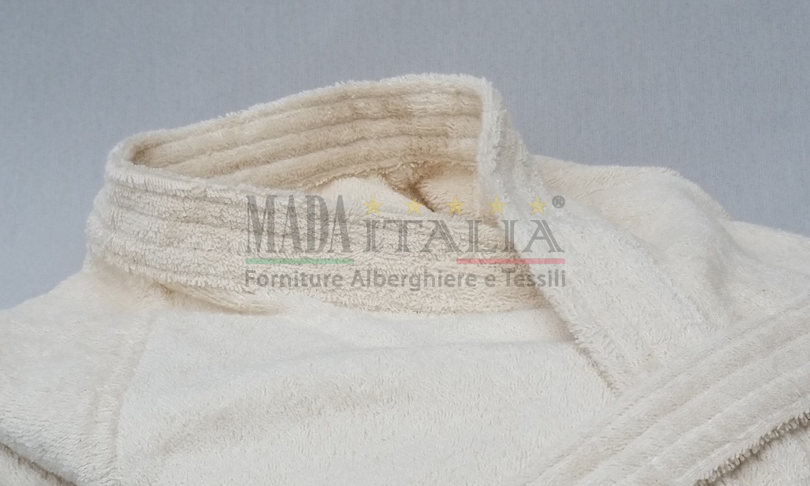 Accappatoio Spugna Ecru Kimono dettaglio