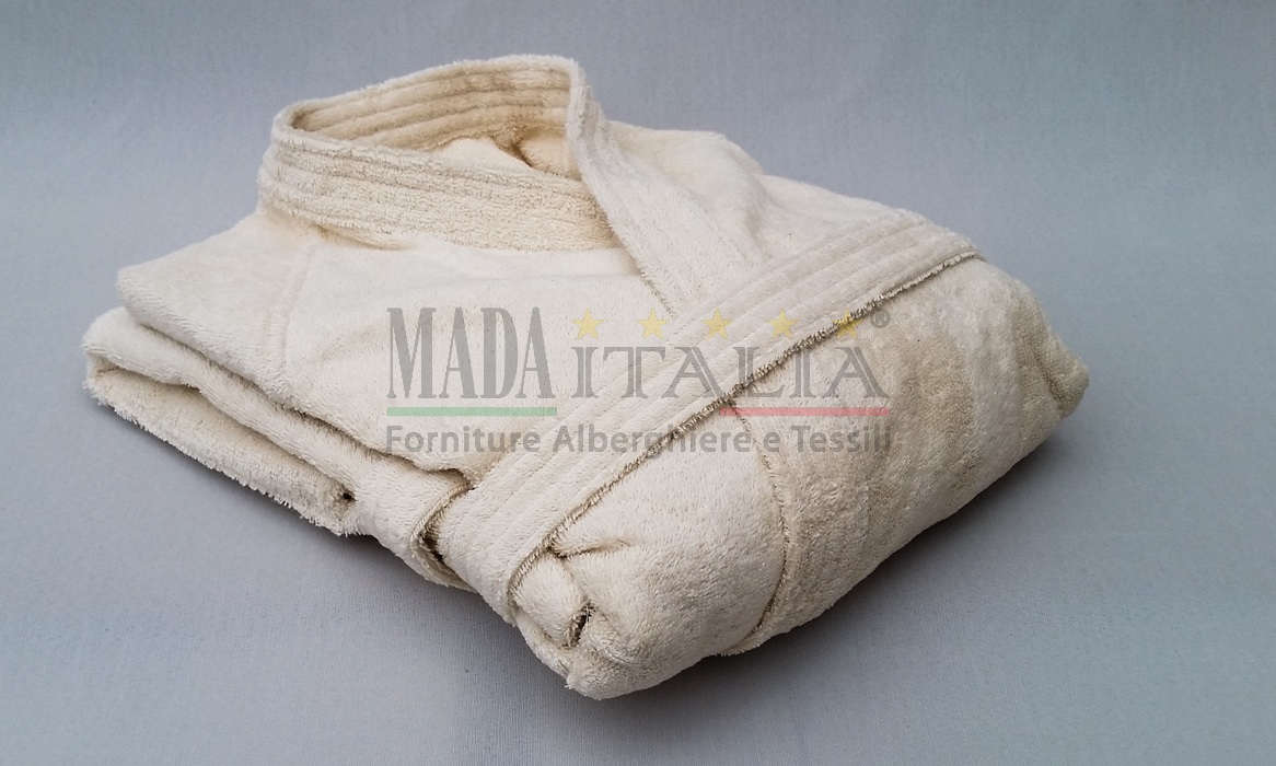 Accappatoio Spugna Ecru Kimono