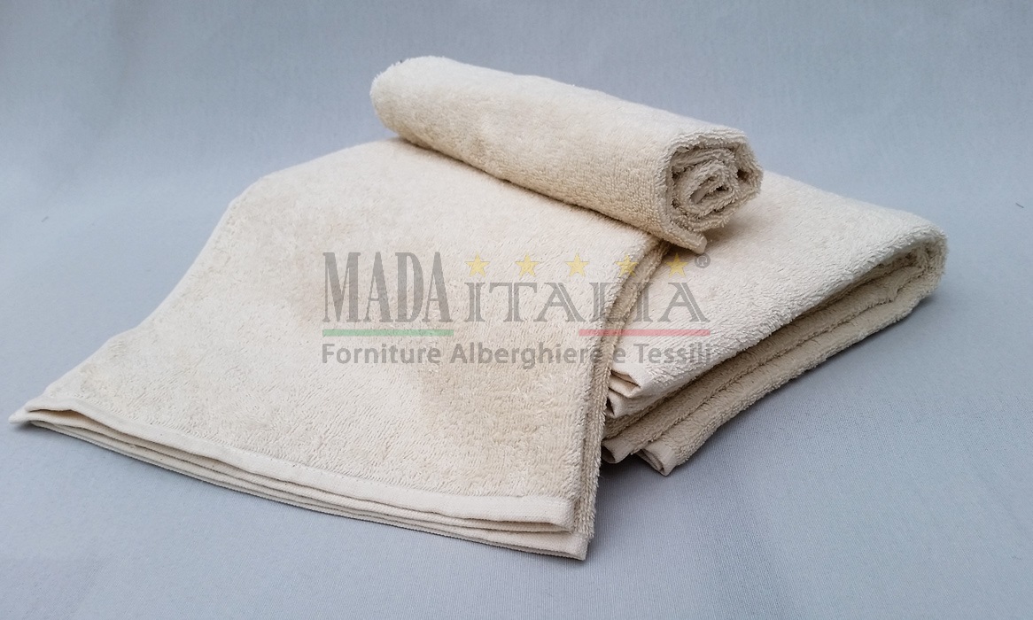 Set Asciugamani Spugna Bagno Ecru Set Asciugamani Spugna Bagno Ecru