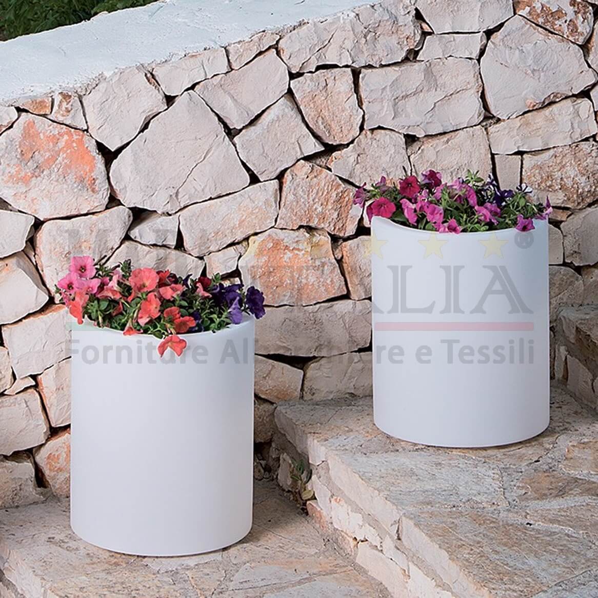 Vendita Vaso Sun Cilindrico Plastica Arredo Interno Esterno Copertina