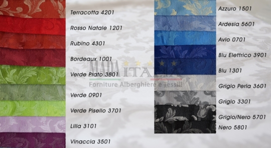 Vendita Tovaglia Jacquard Ristorante Dafne Colori 2