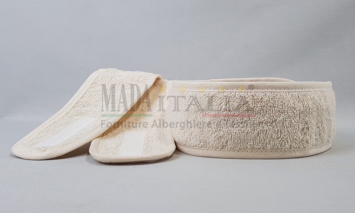 Vendita Fascia Capelli Spugna Ecru Velcro Vendita Fascia Capelli Spugna Ecru Velcro