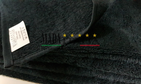 Vendita Asciugamano Spugna Viso Bagno Nero 450 grammi
