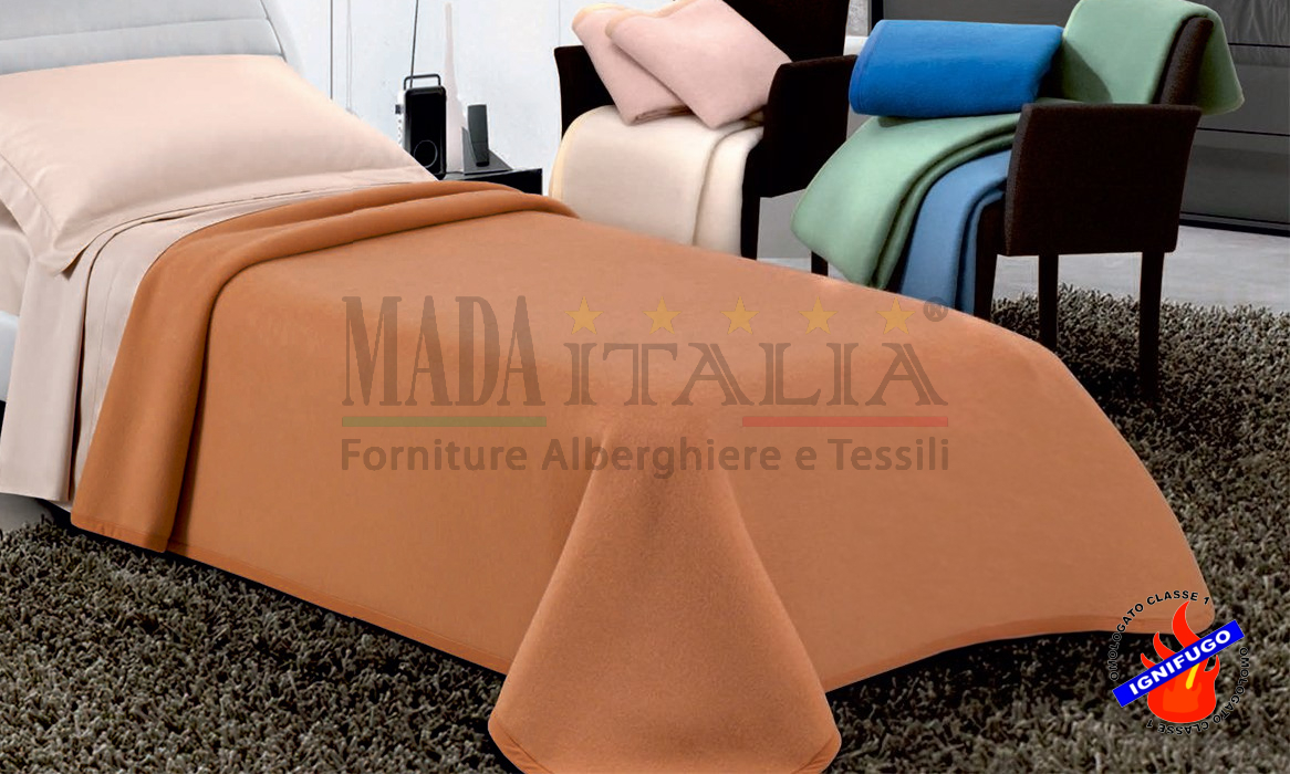 Vendita Coperta Ignifuga Hotel Antifiamma Tinta Unita Misto Lana Vendita Coperta Ignifuga Hotel Antifiamma Tinta Unita Misto Lana