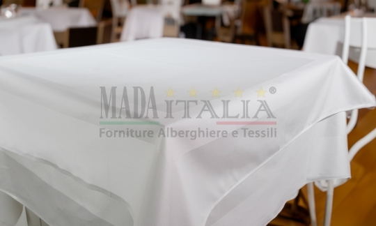 Vendita Coprimacchia Cotone Bianco Fascia Raso