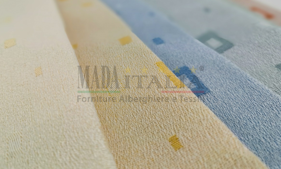 Vendita Copriletto Ignifugo Geometrico Jacquard No Fire Dettaglio Tessuto Vendita Copriletto Ignifugo Geometrico Jacquard No Fire Dettaglio Tessuto