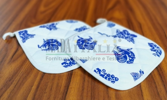 Vendita Offerta Presine Cucina Stampa Romagnola Blu