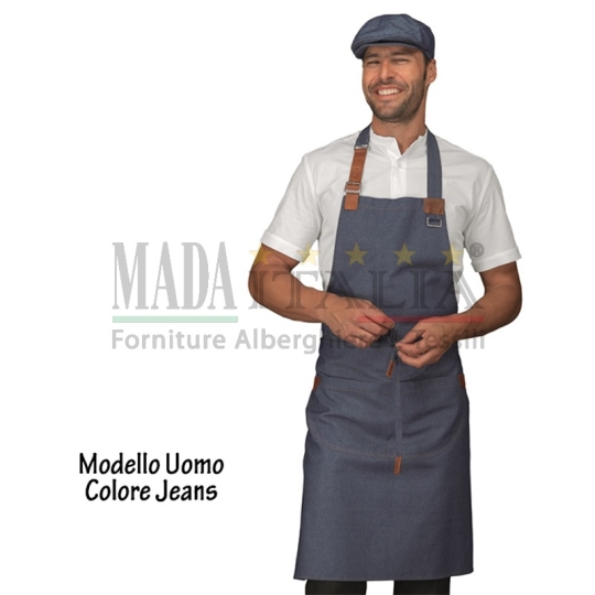 Vendita Grembiule Pettorina Bretella Regolabile Uomo Jeans