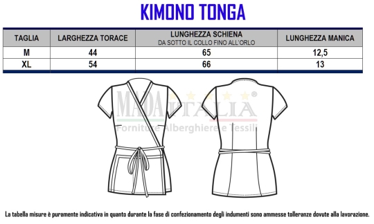CAMICE ESTETISTA KIMONO CORTO "TONGA" - immagine 4