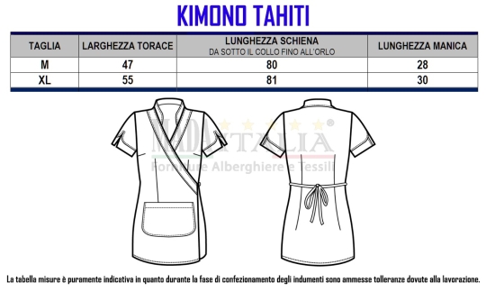 CAMICE ESTETISTA KIMONO TAHITI - immagine 4