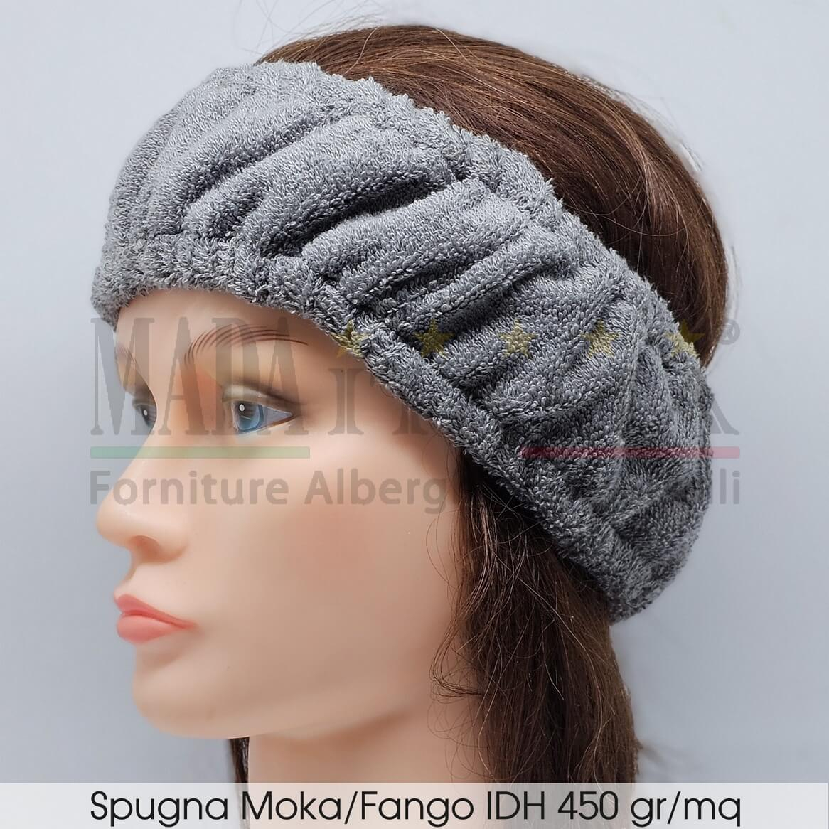 Vendita Fascia Capelli Elastica Spugna Moka Fango Vendita Fascia Capelli Elastica Spugna Moka Fango
