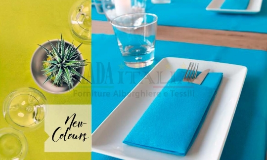 TOVAGLIOLI MONOUSO CON TASCA PORTAPOSATE AIRLAID PLUS TINTA UNITA (Box 600/1.200 pz.) - immagine 5