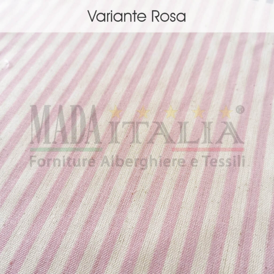 Vendita Tessuto Rigato 5mm Colore Rosa