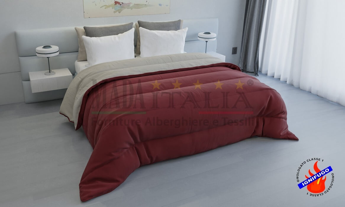 Vendita Trapunta Ignifuga Invernale Omologata Classe 1 Bordeaux_Grigio Vendita Trapunta Ignifuga Invernale Omologata Classe 1 Bordeaux_Grigio