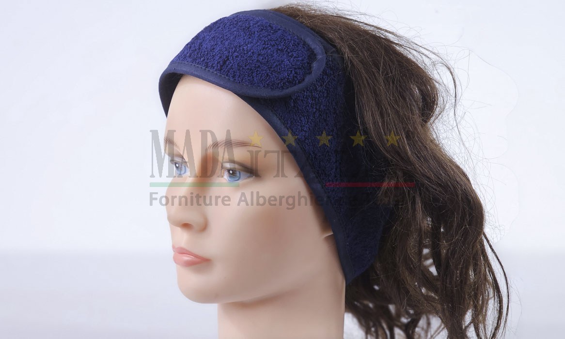 Vendita Fascia Capelli Apertura Strappo Spugna Blu Notte Vendita Fascia Capelli Apertura Strappo Spugna Blu Notte