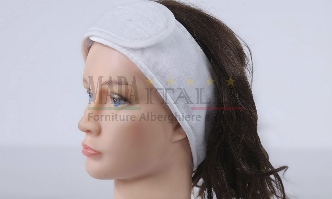 Vendita Fascia Capelli Apertura Strappo Spugna Ciniglia Bianca Vendita Fascia Capelli Apertura Strappo Spugna Ciniglia Bianca