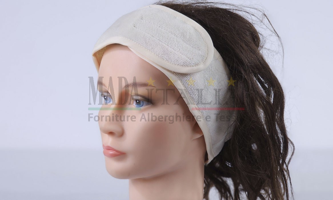 Vendita Fascia Capelli Apertura Strappo Spugna Ciniglia Ecru Vendita Fascia Capelli Apertura Strappo Spugna Ciniglia Ecru