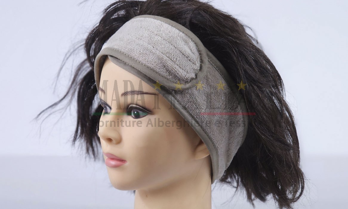 Vendita Fascia Capelli Apertura Strappo Spugna Ciniglia Tortora Vendita Fascia Capelli Apertura Strappo Spugna Ciniglia Tortora