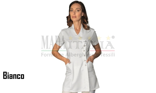 Vendita Casacca Estetista Limoges Manica Corta Bianco