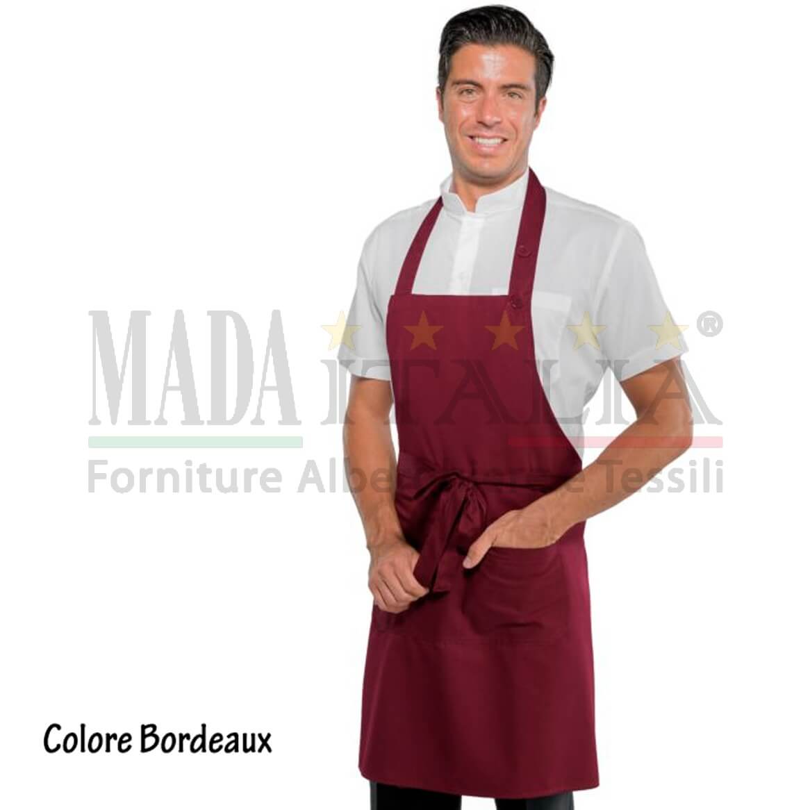 Vendita Grembiule Pettorina Ristorazione Rodi Tasca Centrale Bordeaux Vendita Grembiule Pettorina Ristorazione Rodi Tasca Centrale Bordeaux