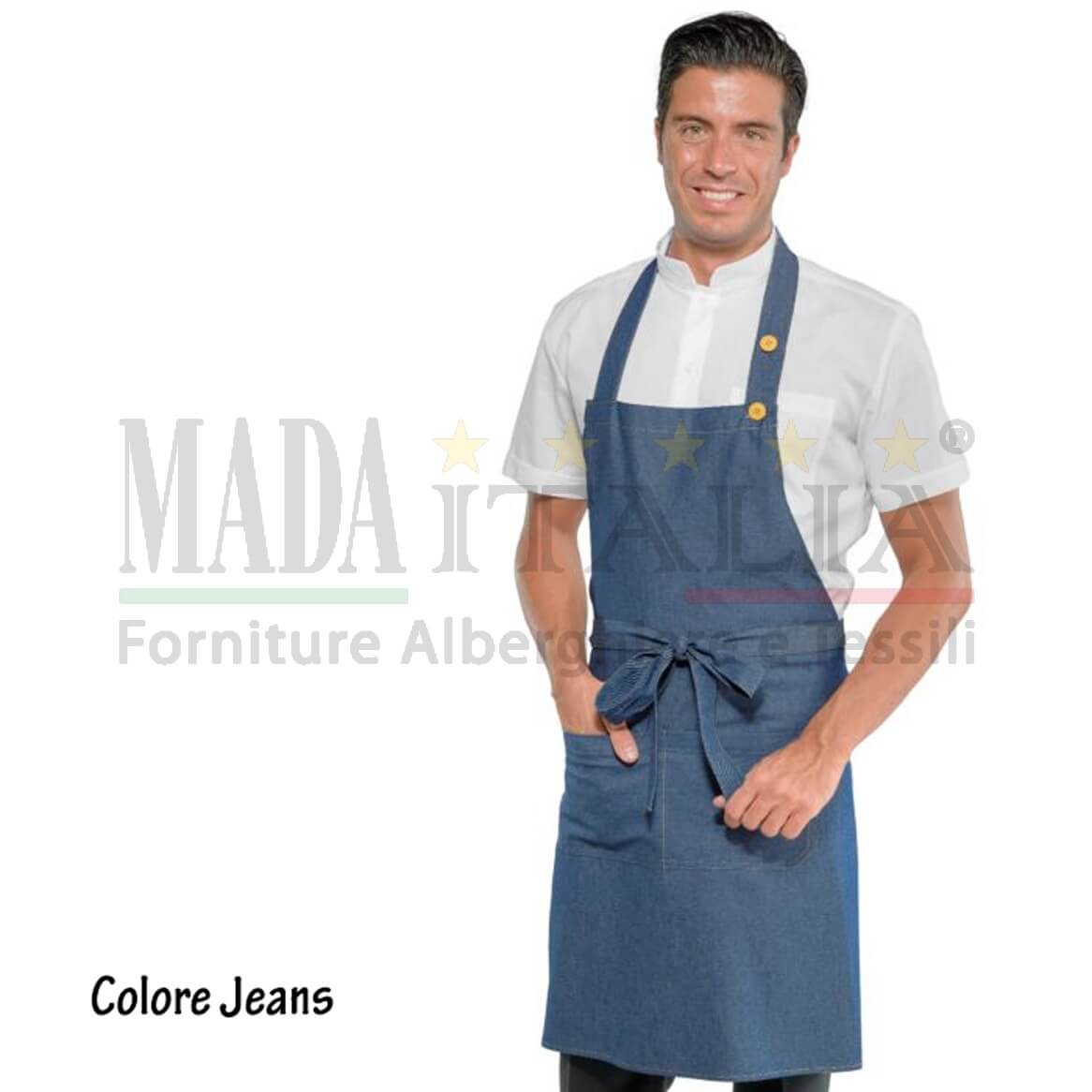 Vendita Grembiule Pettorina Ristorazione Rodi Tasca Centrale Jeans Vendita Grembiule Pettorina Ristorazione Rodi Tasca Centrale Jeans