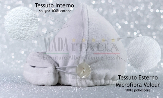 Vendita Turbante Capelli Microfibra Cotone Micro+Cotton Velour