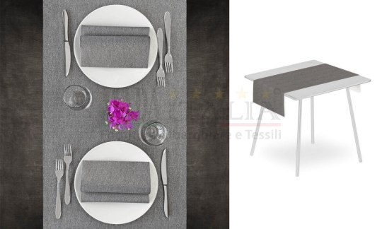 Vendita Runner Striscia Tavolo Monouso Airlaid Plus Tea 120x48 Grigio