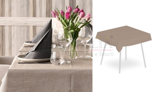 Vendita Tovaglia Monouso Airlaid Plus Tea 120x120 Terra