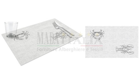 Vendita Tovaglietta Americana Carta Kraft 30x48 Astice Fumè