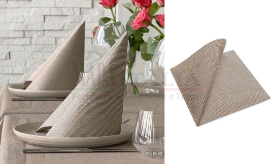 Vendita Tovagliolo Monouso Airlaid Plus Tea 44x44 Terra
