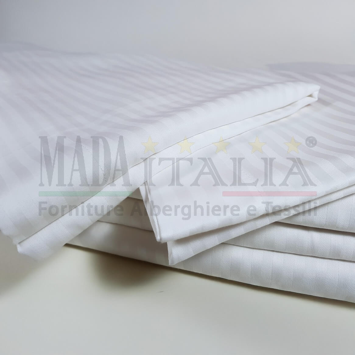 Vendita Completo Letto Matrimoniale Cotone Percalle Millerighe Copertina