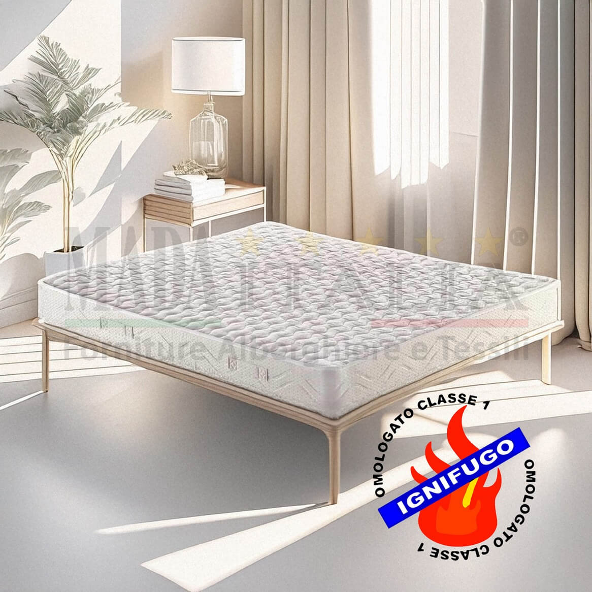 Vendita Materasso Ignifugo Hotel Poliuretano 20cm Copertina