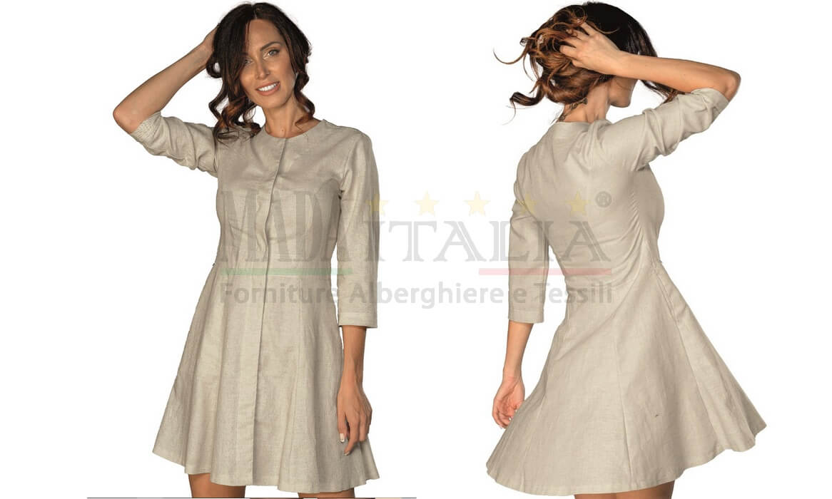 Vendita Abitino Salonicco Manica Tre Quarti Lino 007216T Vendita Abitino Salonicco Manica Tre Quarti Lino 007216T