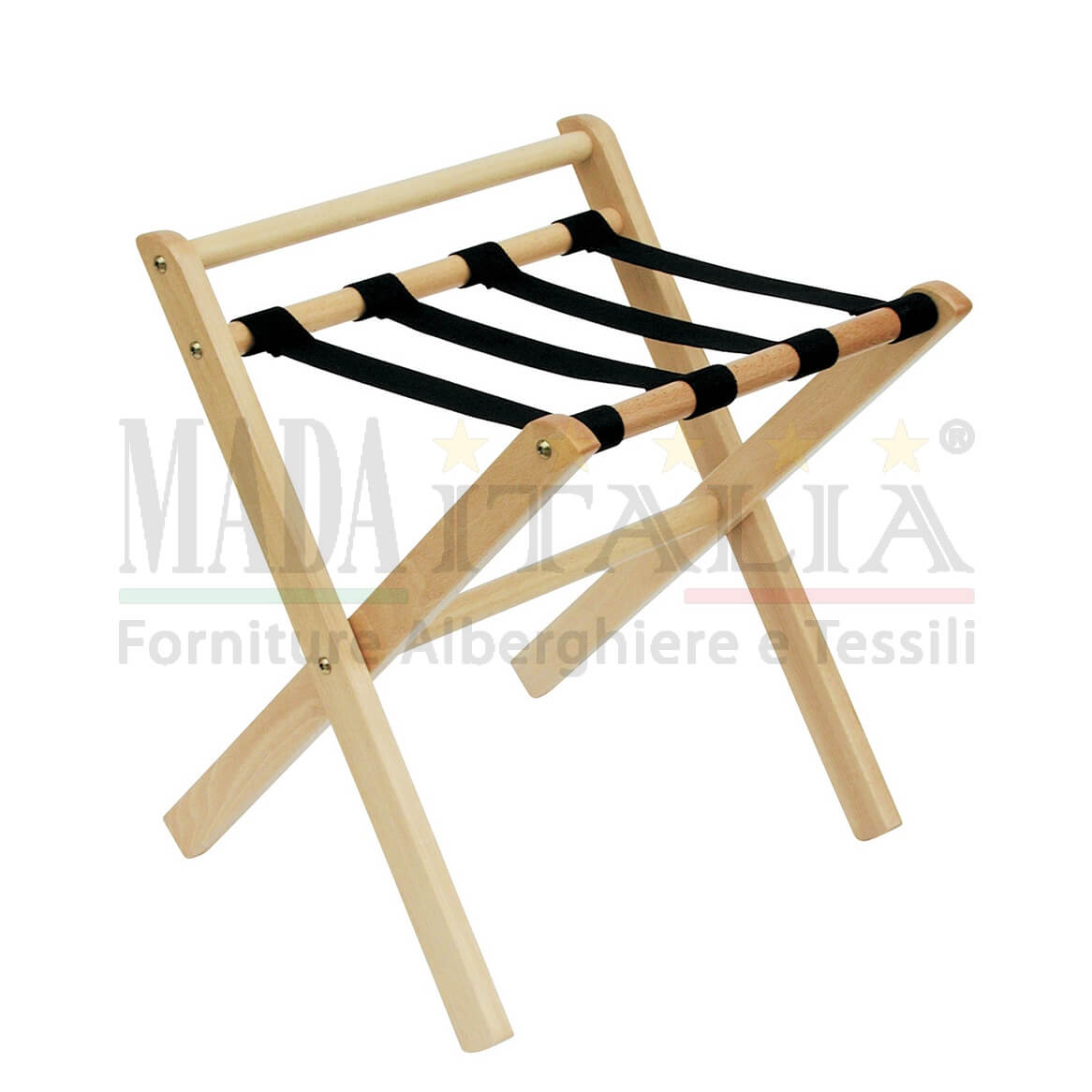 Vendita Reggivaligia Porta Valigia Legno Cinghie Sponda Copertina