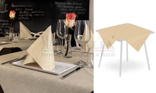Vendita Tovaglia Coprimacchia Monouso Airlaid Plus Jack 100x100 Caramel