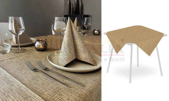 Vendita Tovaglia Coprimacchia Monouso Airlaid Plus Jack 100x100 Natural