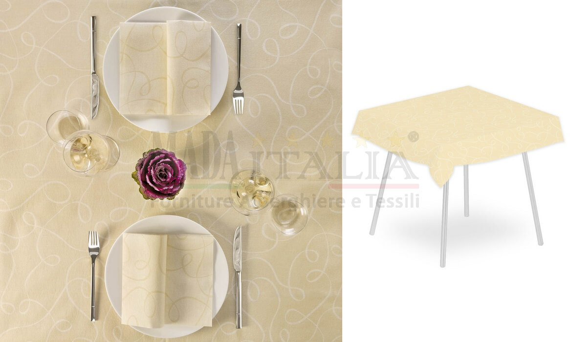 Vendita Tovagliato Monouso Airlaid Plus Grace Tovaglia 120x120 Avorio Vendita Tovagliato Monouso Airlaid Plus Grace Tovaglia 120x120 Avorio