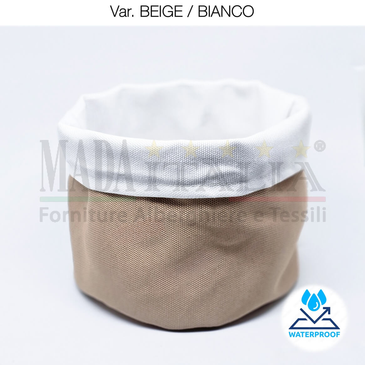 Vendita Cestino Portapane Idrorepellente Panama Bicolore Beige+Bianco
Vendita Cestino Portapane Idrorepellente Panama Bicolore Beige+Bianco