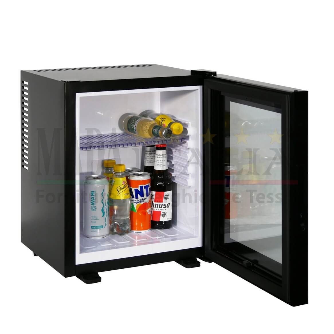 Vendita Minibar Camera Hotel 25 Litri Porta Vetro Aperto Pieno Vendita Minibar Camera Hotel 25 Litri Porta Vetro Aperto Pieno